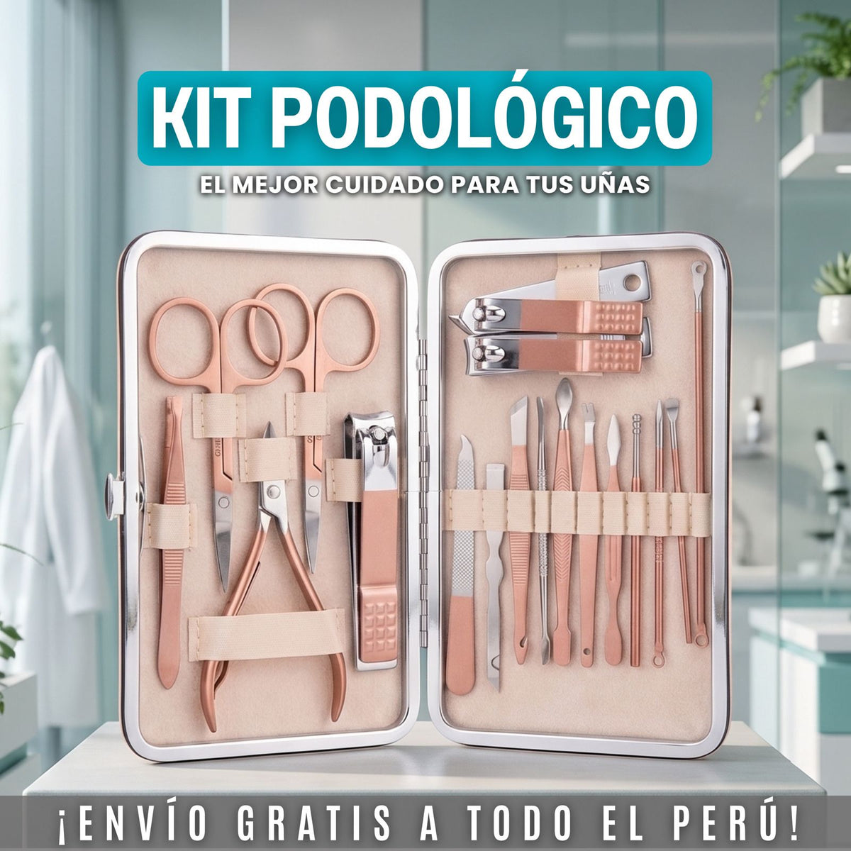 TERBINAFINA 8% MAXIMA POTENCIA + KIT PODOLOGICO 20 PIEZAS