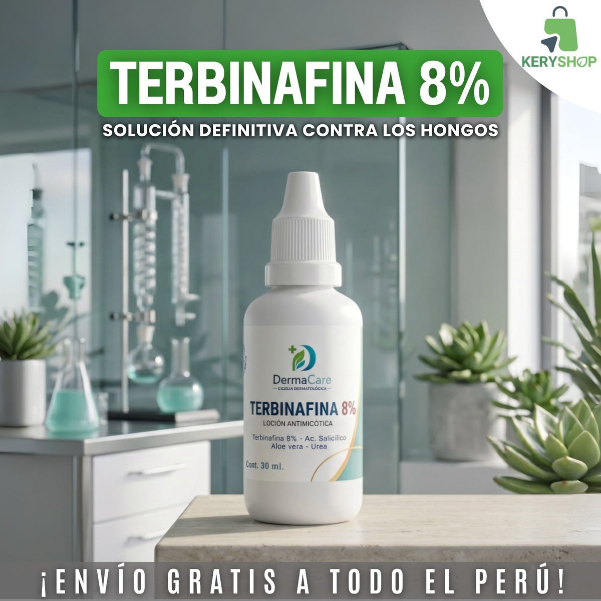 TERBINAFINA 8% MAXIMA POTENCIA + KIT PODOLOGICO 20 PIEZAS